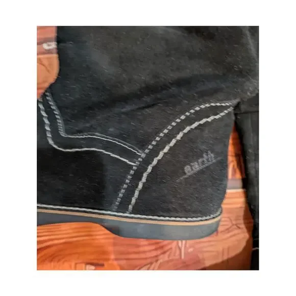 Earth Swank Kalso slouchy boots Leather Black Boots Size 7.5 - Picture 4 of 8